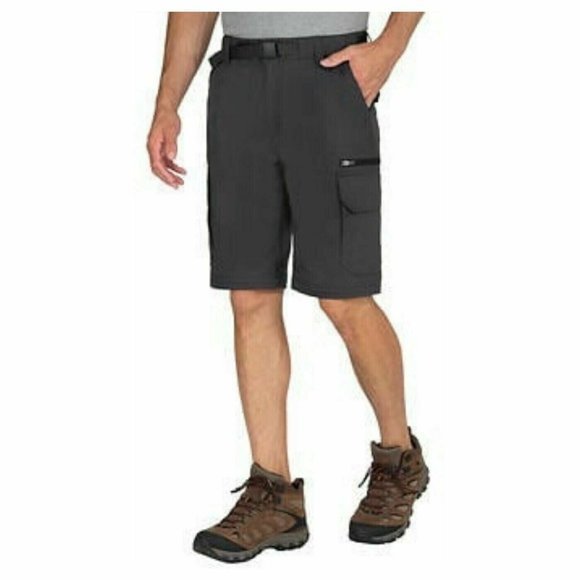 GRAY ( Charcoal ) Men's Convertible Pants BC Clothing - Picture 12 of 13